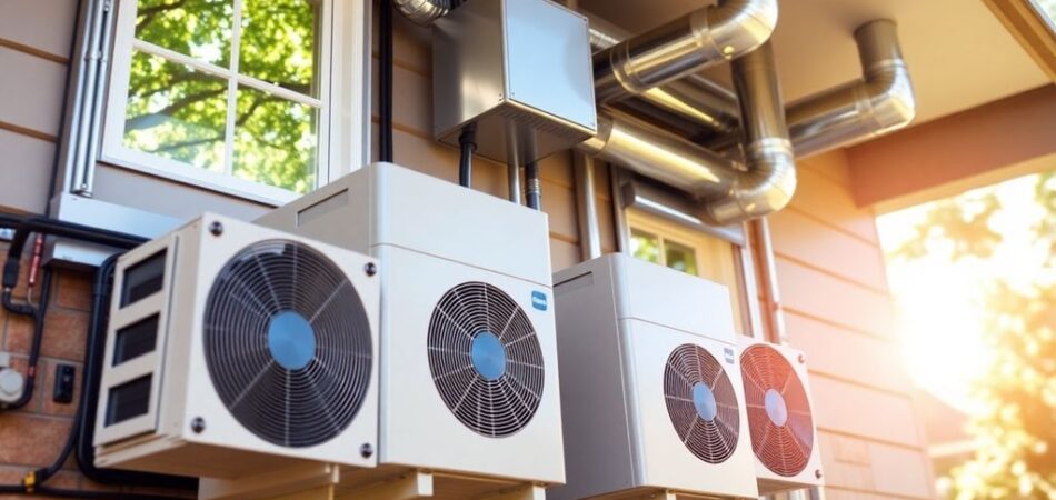 Energy-efficient HVAC system in a stylish home environment.